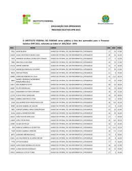 Notas - IFPR 2015