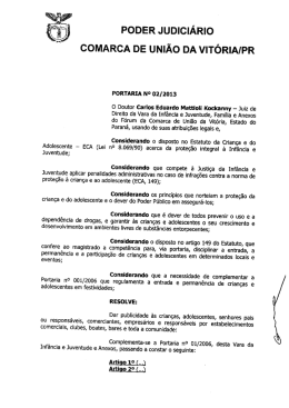PODER JUDICI&Aacute;RIO coMARcA DE uNI&Atilde;o DA vIT&Oacute;RIA/PR