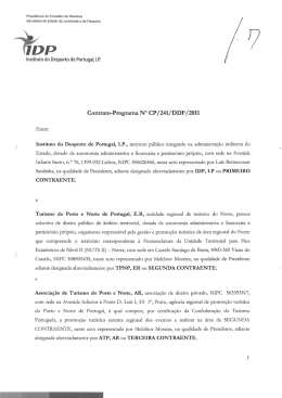 instituto do Desporto de Portugal, LP. Contrato
