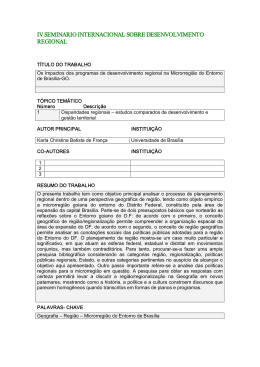 iv seminario internacional sobre desenvolvimento regional
