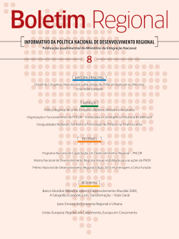 INFORMATIVO DA POL&iacute;TICA NACIONAL DE DESENVOLVIMENTO