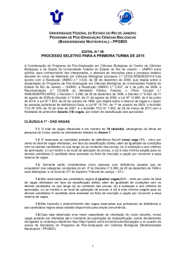 Edital Mestrado 2015