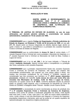 Resolução nº 09-99 - Tribunal de Justiça do Estado de Alagoas