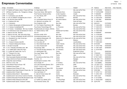 Relação de Empresas Conveniadas