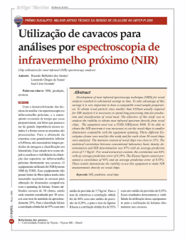 Artigo T&eacute;cnico - A utilizacao de cavacos para analise por
