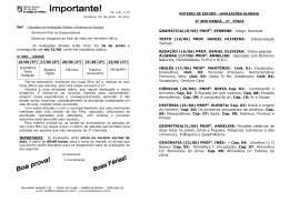 ROTEIROS DAS GLOBAIS 2a ETAPA 6o ao 9o