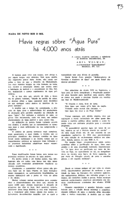 Havia regras s&ocirc;bre IIAgua PuraH