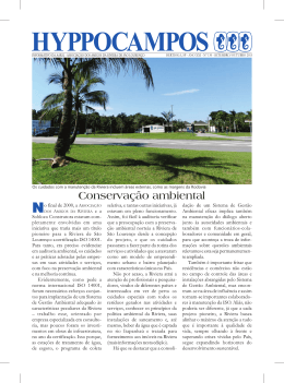 Conservação ambiental - Riviera de São Lourenço