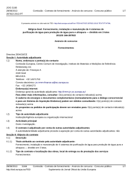 Bélgica-Geel: Fornecimento, instalação e manutenção de 4