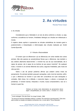 2. As virtudes - REVISTA PANDORA BRASIL