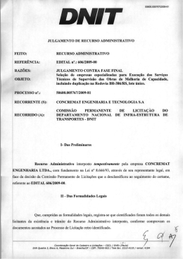 Julgamento de Recurso contra Resultado Final