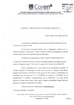 resposta a impugnacao ao edital da telefonica brasil sa