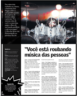 “Você está roubando música das pessoas”