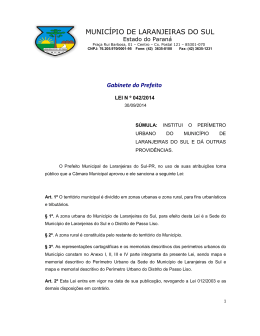 Lei 042/2014 - Laranjeiras do Sul