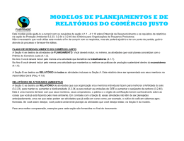 plano de desenvolvimento do com&eacute;rcio justo