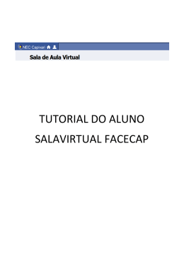 TUTORIAL DO ALUNO SALAVIRTUAL FACECAP