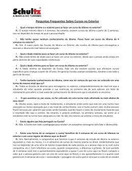 Perguntas Frequentes Sobre Cursos no Exterior