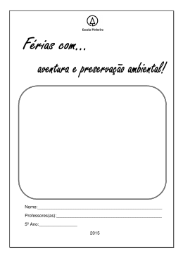 5&ordm; ano EF - Escola Pinheiro