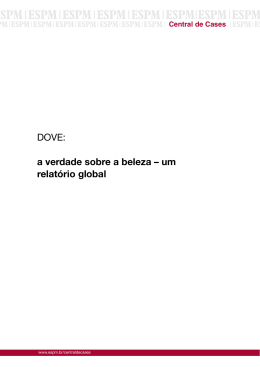 DOVE: a verdade sobre a beleza &ndash; um relat&oacute;rio global