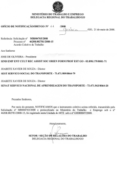 ministério do trabalho e emprego delegacia regional do trabalho/go