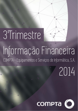 Contas 3º Trimestre 2014