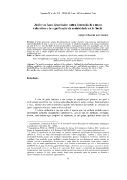 Jud&ocirc; e as lutas historiadas: outra dimens&atilde;o de campo valorativo e