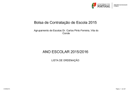2015 - Agrupamento de Escolas Dr. Carlos Pinto Ferreira