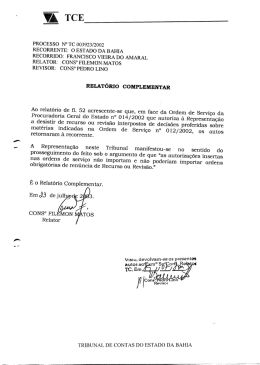 :à TCE - Portal do Tribunal de Contas do Estado da Bahia