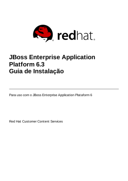JBoss Enterprise Application Platform 6.3 Guia de Instalação