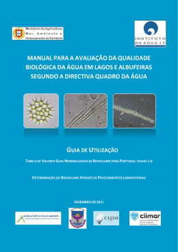 Guia Tabela e Determina&ccedil;&atilde;o Biovolumes