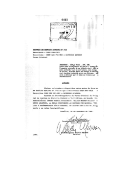 Ac&oacute;rd&atilde;o N. 38728 (1986)