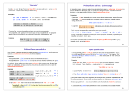 ˇ (sobrecarga) Tipos ualificados