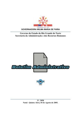 Governo do Estado do Rio Grande do Norte Secretaria da