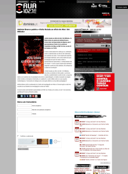 Antonio Branco publica &laquo;Visita Guiada ao of&iacute;oio do Ator: Um