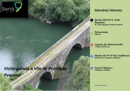 Visita guiada à Vila de Pedrógão Pequeno