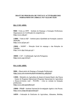 Programa da Visita de estudo