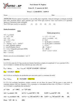 Prof. Renato M. Pugliese F&iacute;sica II