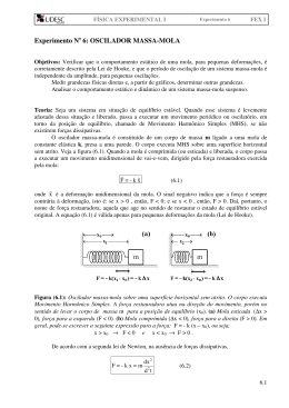 Experimento No 6: OSCILADOR MASSA-MOLA