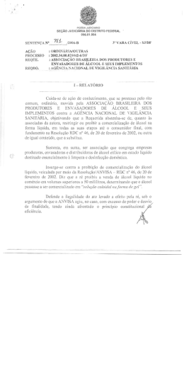 Senten&ccedil;a do processo da Abraspea contra a Anvisa