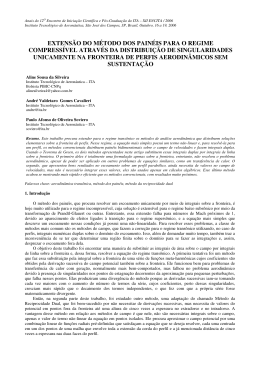 extens&atilde;o do m&eacute;todo dos pain&eacute;is para o regime compress&iacute;vel