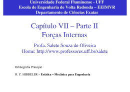 Cap&iacute;tulo VII &ndash; Parte II For&ccedil;as Internas