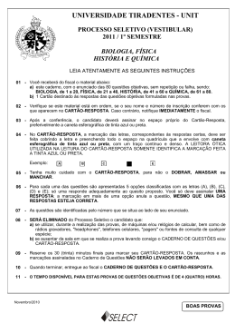 Provas 2&ordm; dia