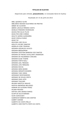 T&Iacute;TULOS DE ELEITOR Dispon&iacute;veis para retirada, pessoalmente, no