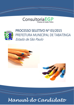 Manual do Candidato