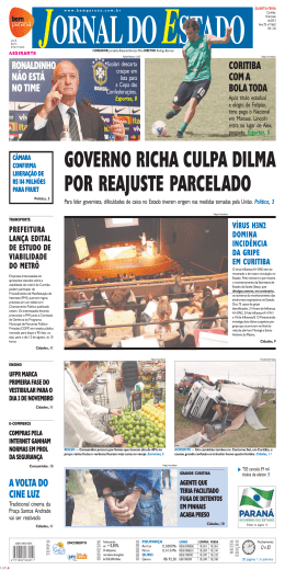 governo richa culpa dilma por reajuste parcelado