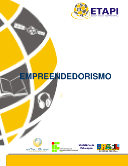 EMPREENDEDORISMO - escola t&eacute;cnica aberta do piau&iacute;