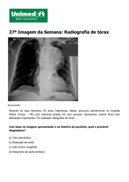 27ª Imagem da Semana: Radiografia de tórax