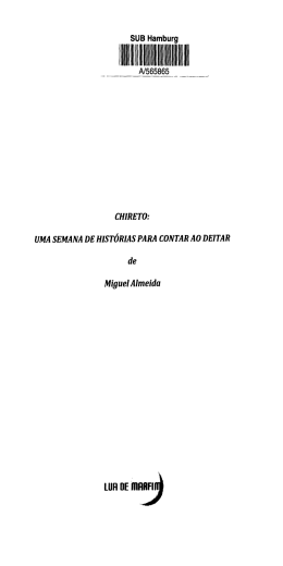 UMA SEMANA DE HISTÓRIAS PARA CONTAR AO DEITAR