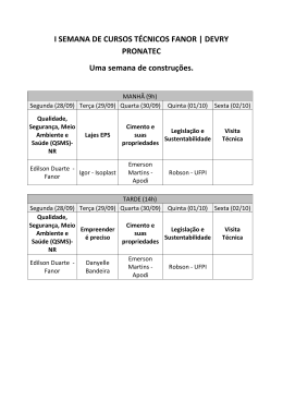 I SEMANA DE CURSOS T&Eacute;CNICOS FANOR | DEVRY