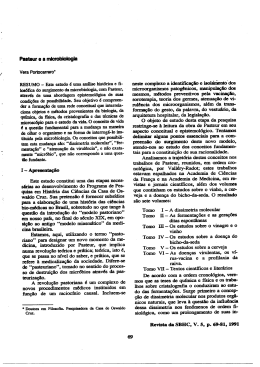 Pasteur e a microbiologia - Museu de Astronomia e Ci&ecirc;ncias Afins